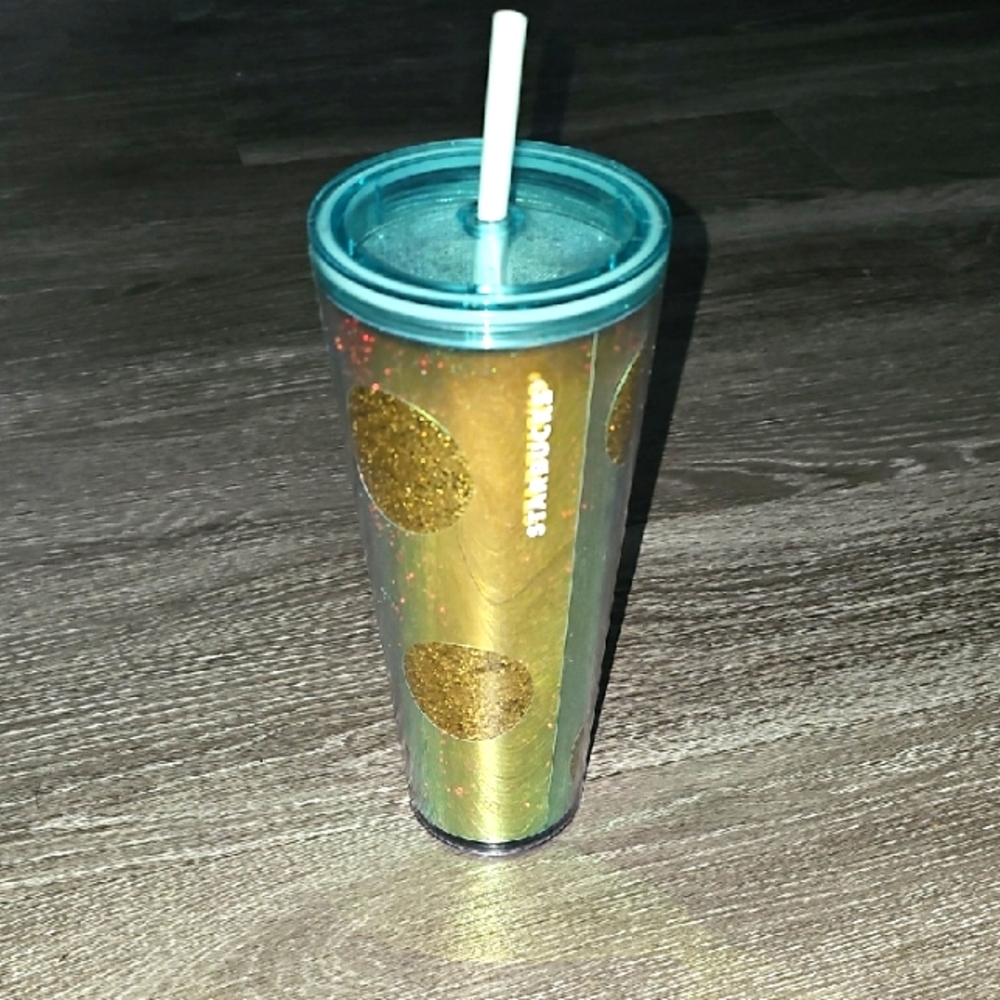 Starbucks Gorgeous New Glitter tumbler cup. 24 oz